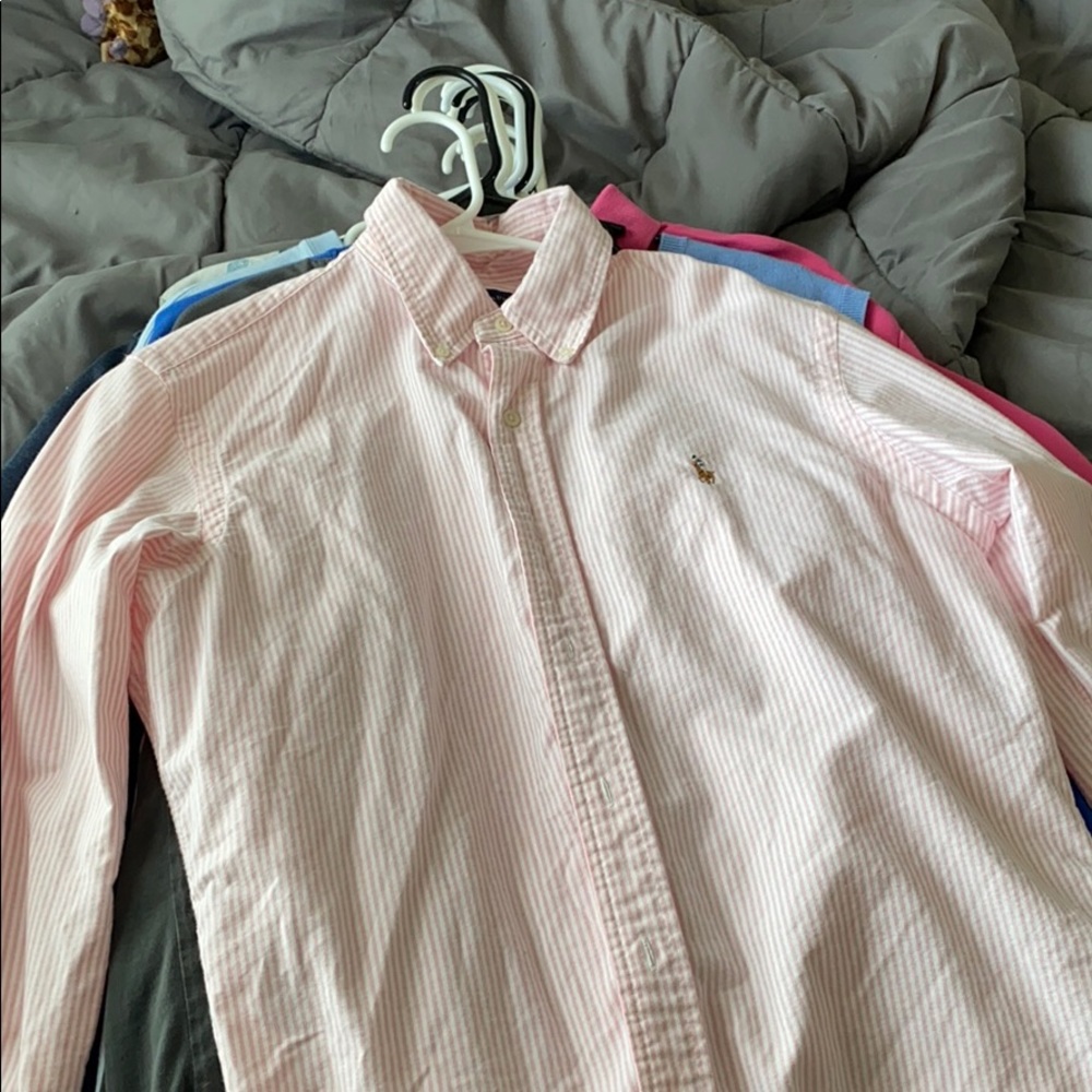 Polo Button Down - Custom Fit - Medium - image 1